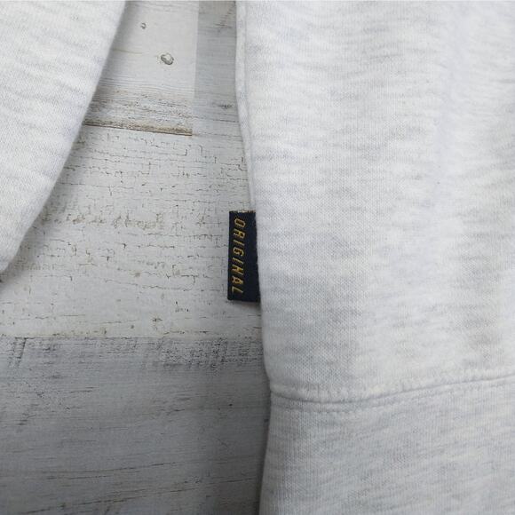 Motocross embroidered light gray Fox Racing Zip up hoodie jacket men's sz small - Picture 9 of 13